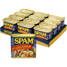 Spam 25% Less Sodium, 12 oz, 8-Count