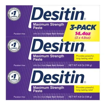 Desitin Maximum Strength Baby Diaper Rash Cream with 40% Zinc Oxide, 14.4 Ounces