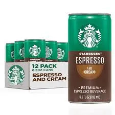 Starbucks Espresso, Espresso & Cream, 6.5 fl oz, 12-count