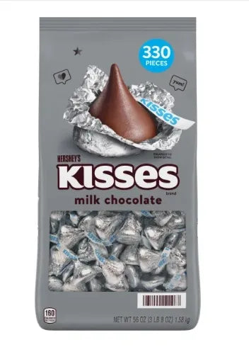 Hershey's Kisses, Milk Chocolate, 56 oz