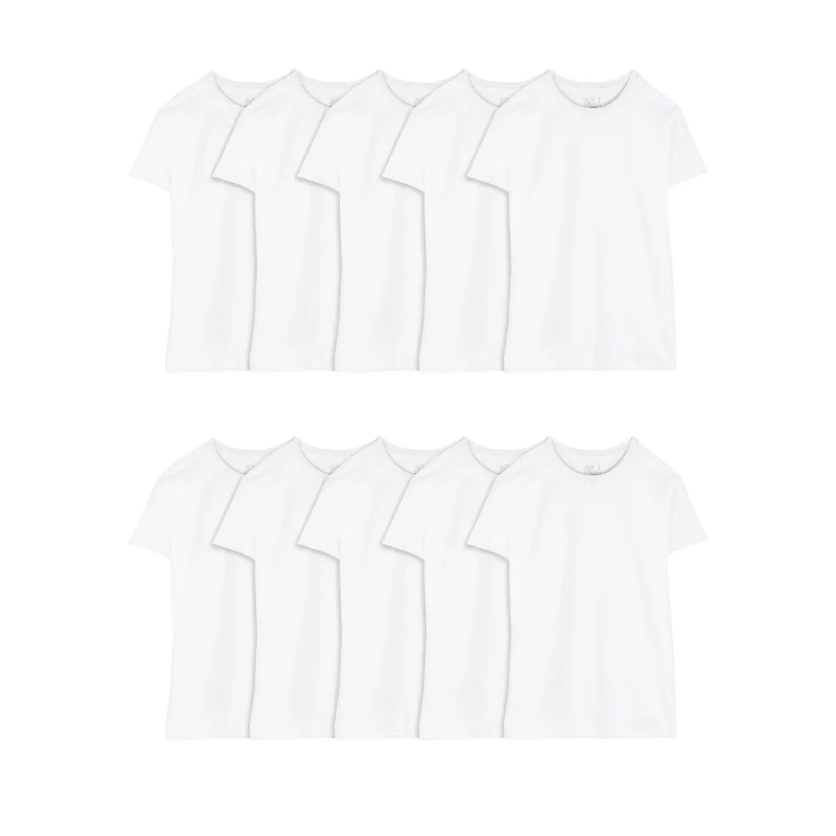 Fruit of the Loom Men's Eversoft Crew T-Shirt Undershirts, Super Value 10-Pack