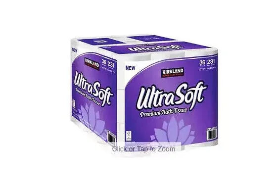 Kirkland Signature Ultra Soft Bath Tissue, 2-Ply, 231 Sheets, 36 Rolls