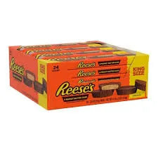 Reese's Peanut Butter Cups, King Size, 2.8 oz, 24-count
