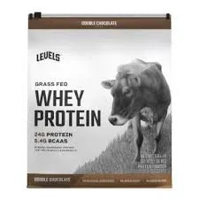Levels Grass Fed Whey Protein, Double Chocolate, 5.64 lbs