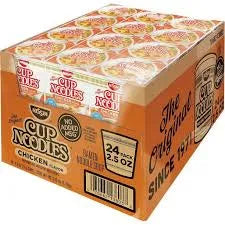 Nissin Cup Noodles, Chicken, 2.5 oz, 24-count