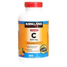 Kirkland Signature Chewable Vitamin C 500 mg., 500 Tablets