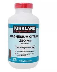 Kirkland Signature Magnesium Citrate 250mg, 270 Softgels