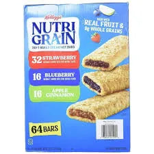 Kellogg's Nutri-Grain Bars, 1.3 oz, 64-count
