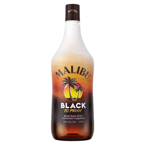 Malibu Black Rum With Coconut Liqueur 1.75L