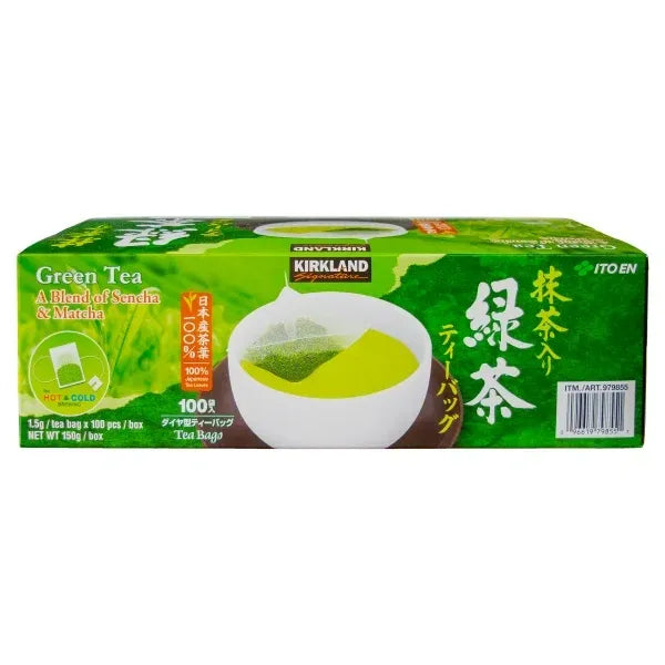 Kirkland Signature Green Tea Bags, 1.5 g, 100-count