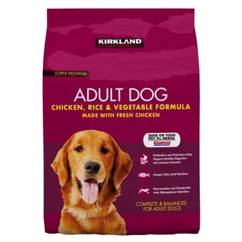 Kirkland Signature Adult Formula Chicken, Rice and Vegetable Dog Food, 40 lbs